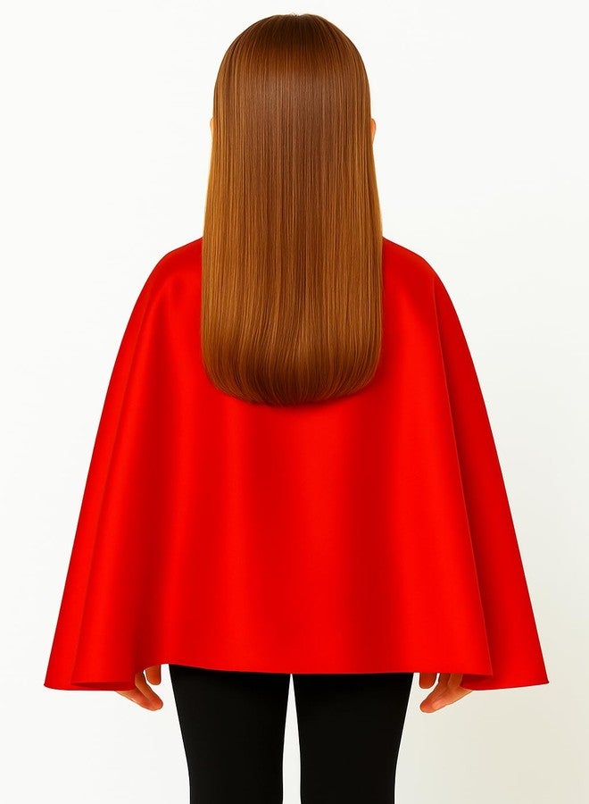 فانسي دريسويل عباءات أبطال خارقين سادة من FancyDressWale كهدية تذكارية لأعياد ميلاد الأطفال (أحمر) - Image 3